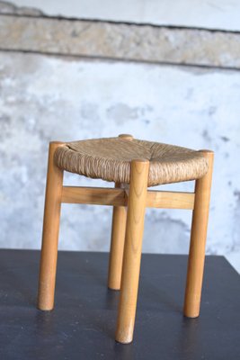 Meribel Chairs and Stool by Charlotte Perriand, 1960s, Set of 3-LA-1811438