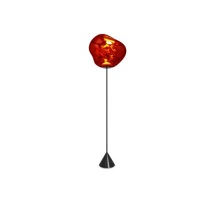 Melt Cone Slim - Metal And Polycarbonate Led Floor Lamp by Tom Dixon #Copper