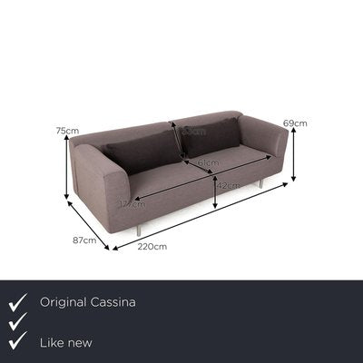 Met 250 Fabric 3-Seater Sofa by Piero Lissoni for Cassina-RQW-2016678