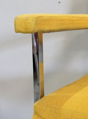 Metal and Chrome Armchairs, 1970s, Set of 4-RVK-858456