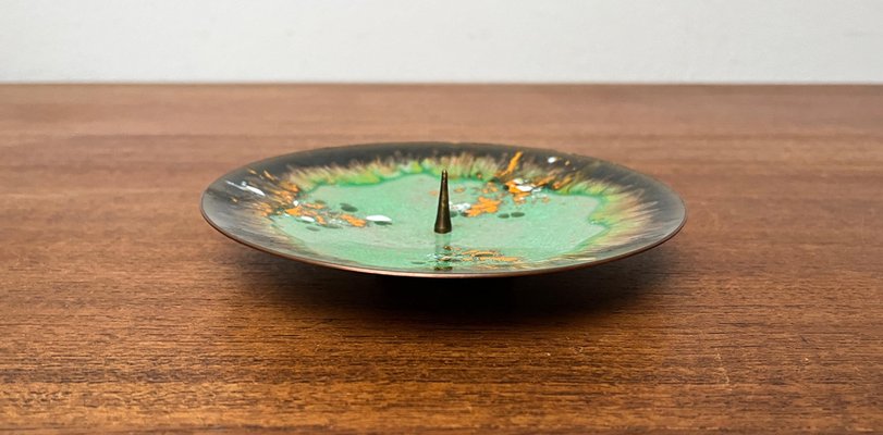 Metal and Enamel Candleholder, 1970s-UAH-1796961