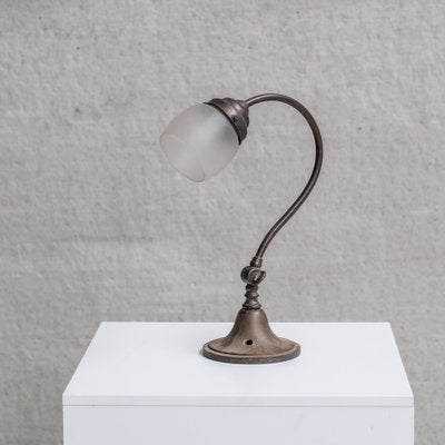 Metal and Frosted Glass Desk Lamp-JRP-1797935