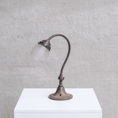 Metal and Frosted Glass Desk Lamp-JRP-1797935