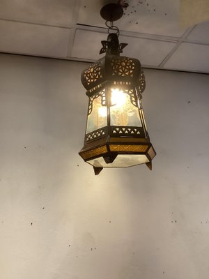 Metal and Glass Ceiling Lamp-SU-1752382