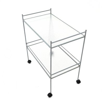 Metal and Glass Service Trolley, 1980s-EZ-2041226