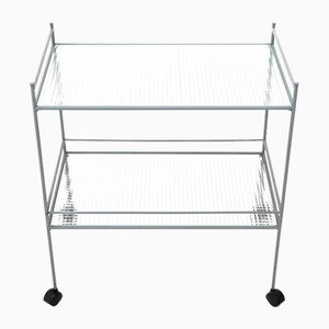 Metal and Glass Service Trolley, 1980s-EZ-2041226