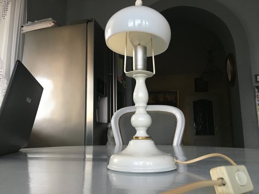 Metal and Glass Table Lamp, 1970s-WQQ-786662