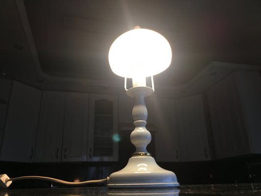 Metal and Glass Table Lamp, 1970s-WQQ-786662