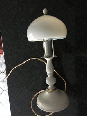 Metal and Glass Table Lamp, 1970s-WQQ-786662