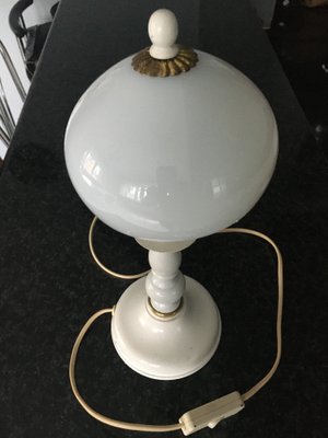 Metal and Glass Table Lamp, 1970s-WQQ-786662