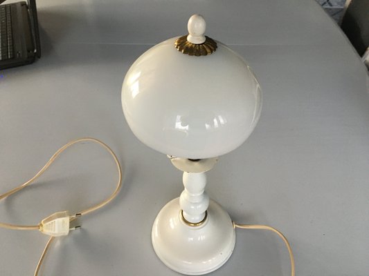 Metal and Glass Table Lamp, 1970s-WQQ-786662