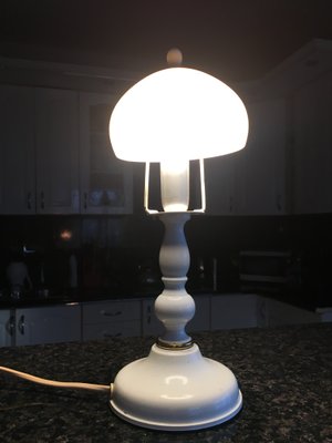 Metal and Glass Table Lamp, 1970s-WQQ-786662