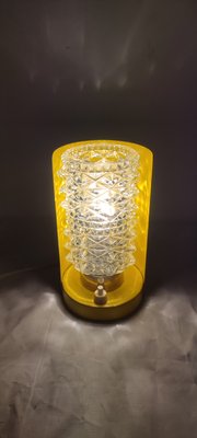 Metal and Glass Table Lamp, Spain, 1970s.-RGF-1359460