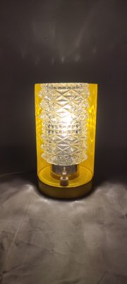 Metal and Glass Table Lamp, Spain, 1970s.-RGF-1359460