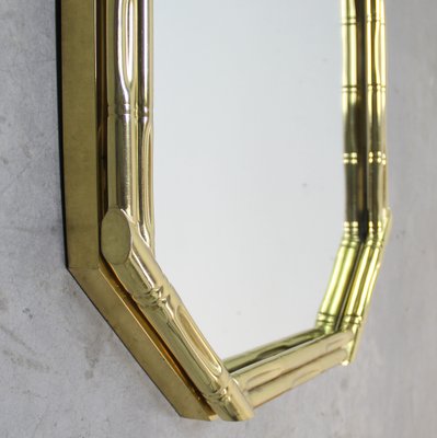 Metal and Imitating Bamboo Mirror, 1970s-NE-1384266