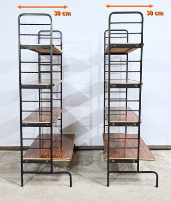 Metal and Laminate Shelves, 1950, Set of 2-RVK-1724749