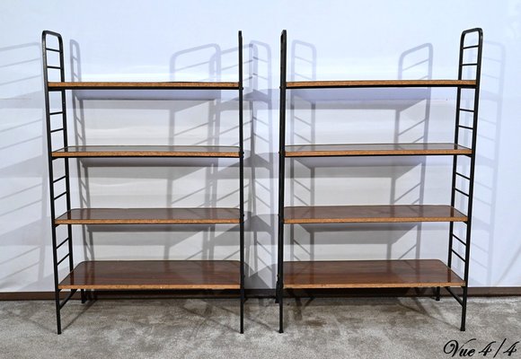 Metal and Laminate Shelves, 1950, Set of 2-RVK-1724749