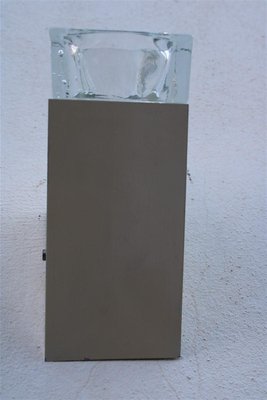 Metal and Murano Glass Wall Lamp from Sciolari, 1970s-EH-1724151