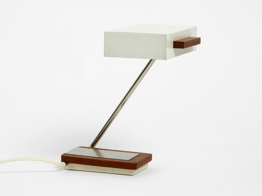 Metal and Teak Table Lamp from Kaiser Leuchten, 1960s-RR-694275