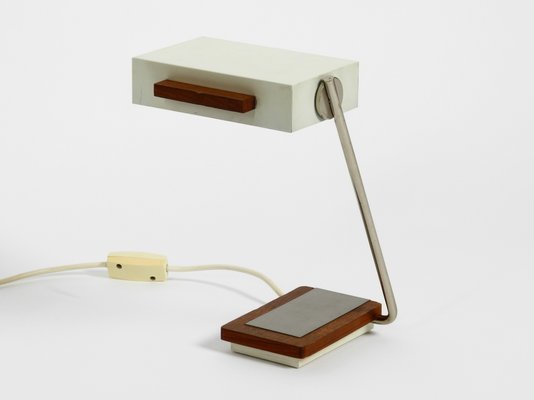 Metal and Teak Table Lamp from Kaiser Leuchten, 1960s-RR-694275