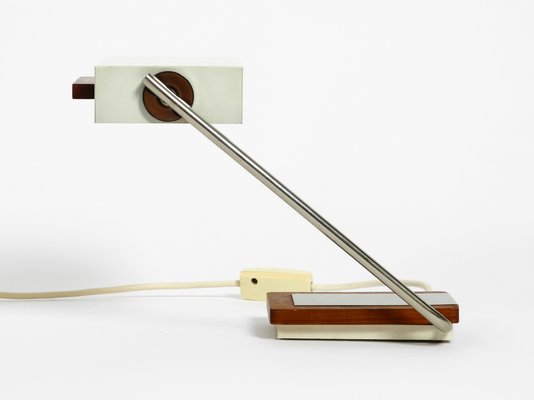 Metal and Teak Table Lamp from Kaiser Leuchten, 1960s-RR-694275