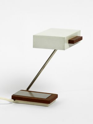 Metal and Teak Table Lamp from Kaiser Leuchten, 1960s-RR-694275