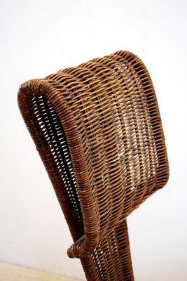 Metal and Wicker Dining Chair Attributed to Marzio Cecchi for Studio Most, 1960s-AOL-690161