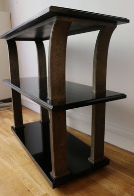 Metal and Wood Console by Edgar Brandt for Cor, France, 1920s-YXM-896903