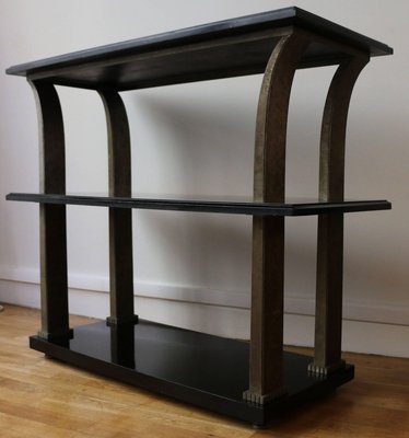 Metal and Wood Console by Edgar Brandt for Cor, France, 1920s-YXM-896903