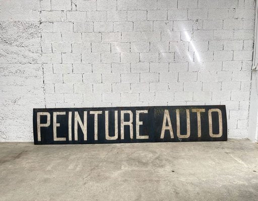 Metal and Wood Garage Sign, 1930s-PB-1713112