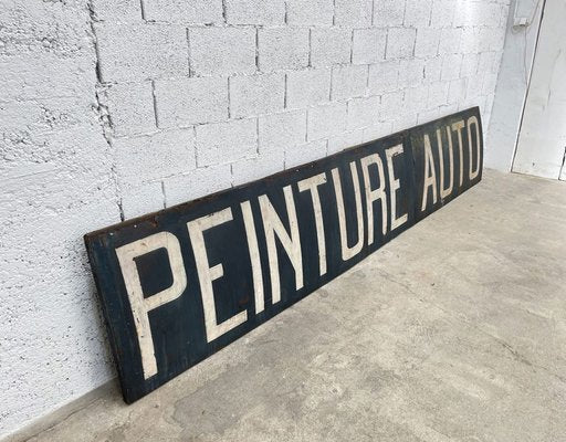 Metal and Wood Garage Sign, 1930s-PB-1713112