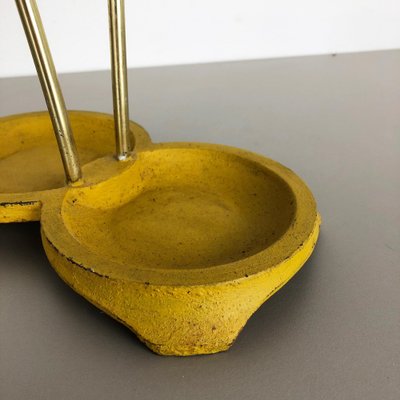 Metal Brass Modernist Bauhaus Umbrella Stand, Germany, 1950s-QZ-1053134