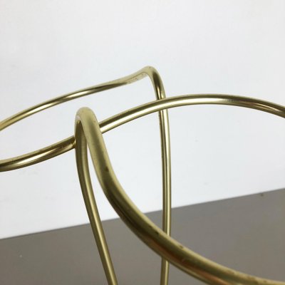 Metal Brass Modernist Bauhaus Umbrella Stand, Germany, 1950s-QZ-1053134