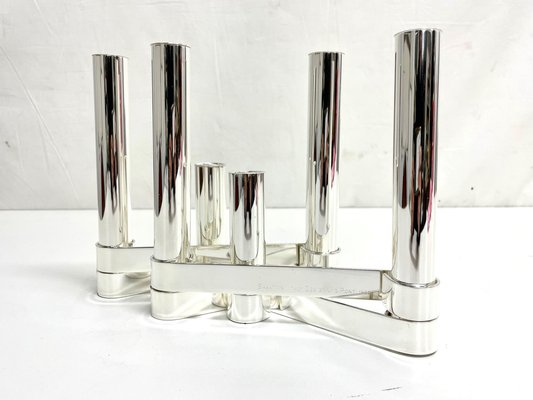 Metal Candlestick by Gio Ponti for Lino Sabattini, 1950s-FDH-1733655