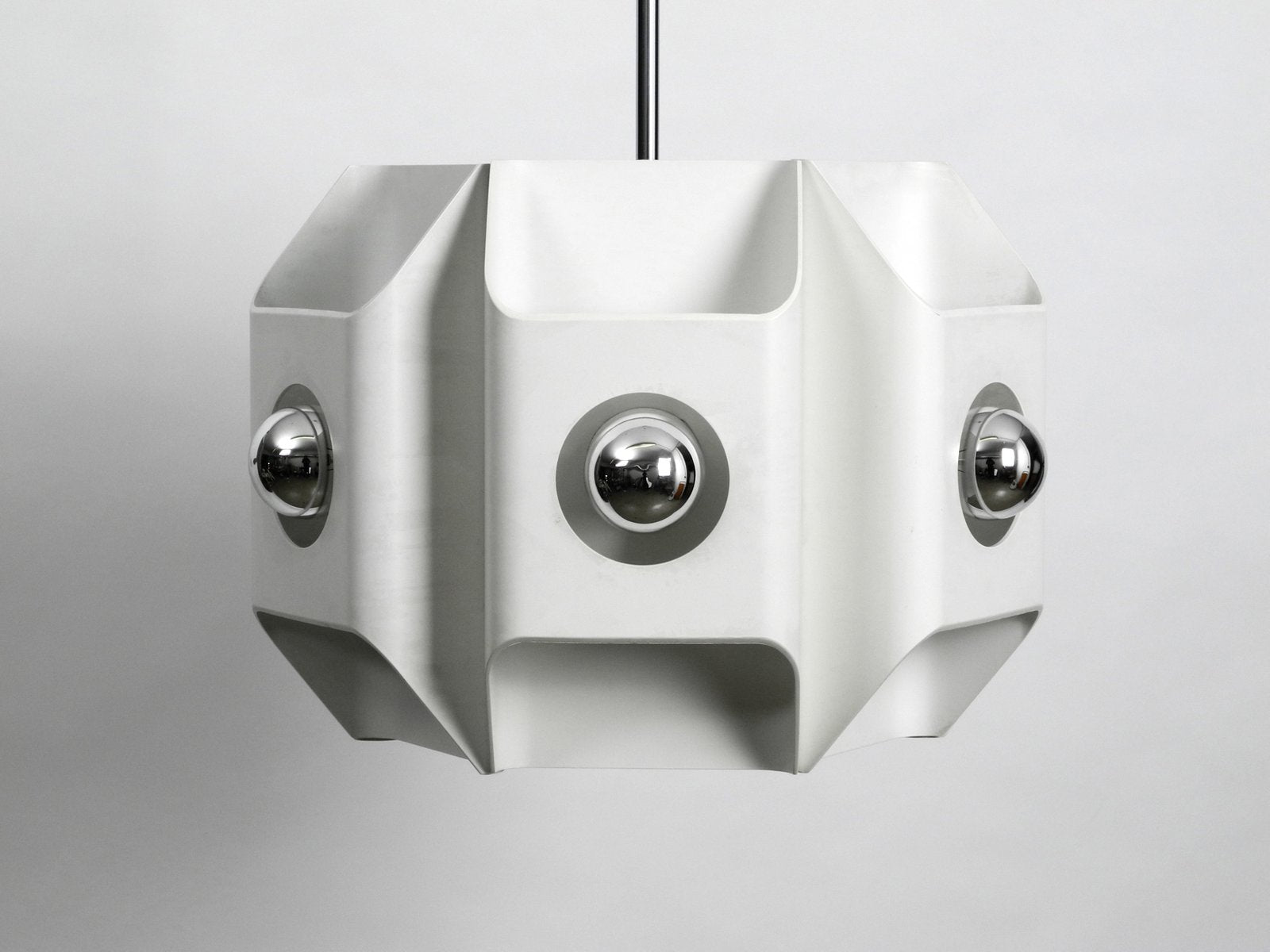 Metal Ceiling Lamp by Klaus Hempel for Kaiser Leuchten, 1960s