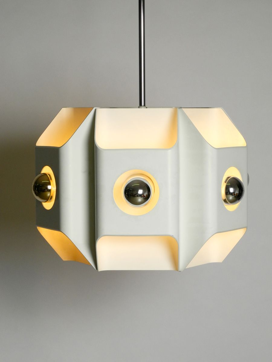 Metal Ceiling Lamp by Klaus Hempel for Kaiser Leuchten, 1960s