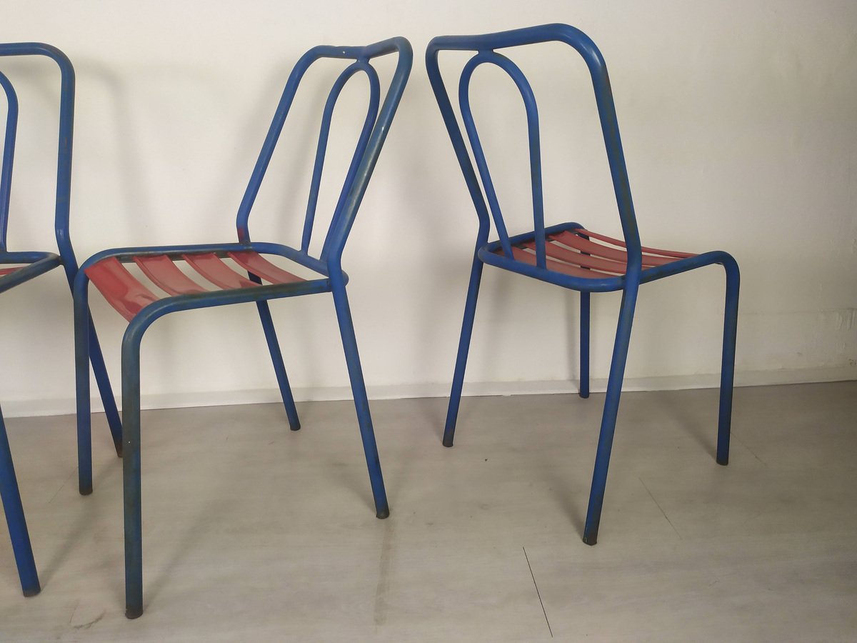 Metal Chairs from Tolix, Set of 8