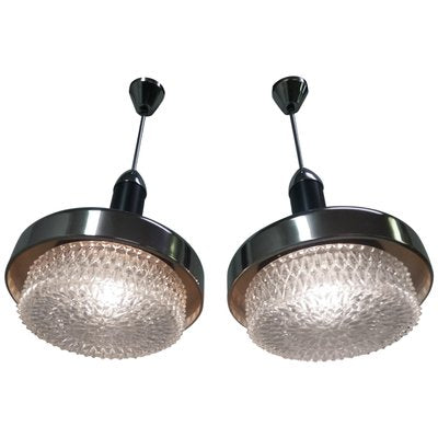 Metal Chandeliers from Napako, 1970s, Set of 2-TZ-1156701