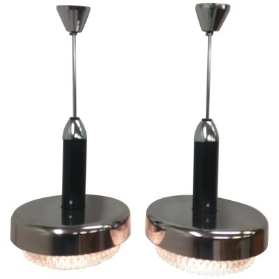 Metal Chandeliers from Napako, 1970s, Set of 2-TZ-1156701