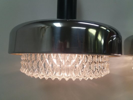 Metal Chandeliers from Napako, 1970s, Set of 2-TZ-1156701