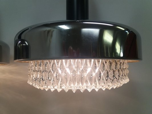 Metal Chandeliers from Napako, 1970s, Set of 2-TZ-1156701