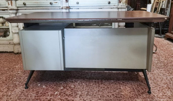 Metal Desk with Drawers from Olivetti, Italy, 1960s-RAQ-1418511