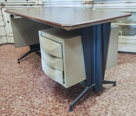 Metal Desk with Drawers from Olivetti, Italy, 1960s-RAQ-1418511