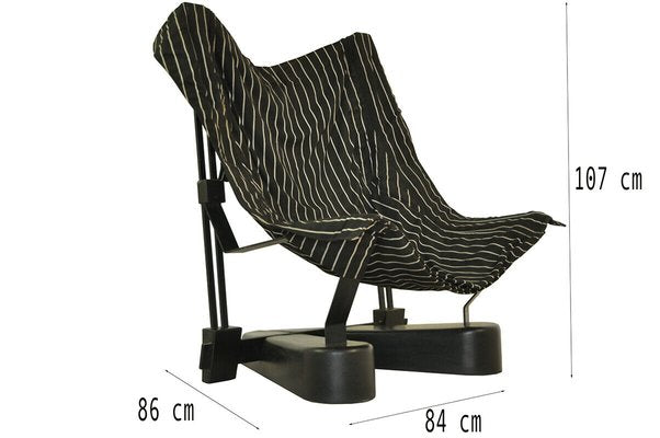 Metal & Fabric Armchair, 1990s-ZLY-588587