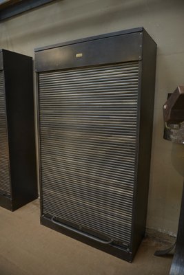 Metal Filing Cabinet with Shutter from Ronéo, 1950s-NEN-2041852