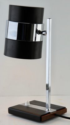 Metal Flex Shade & Chrome Mount Table Lamp-MJY-1148739