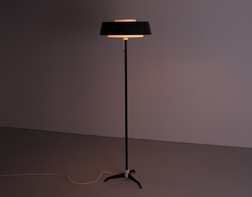 Metal Floor Light by Niek Hiemstra for Hiemstra Evolux, 1950s