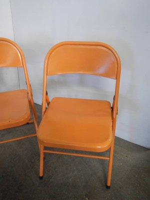 Metal Folding Chairs, 1970s, Set of 3-WWQ-1783421