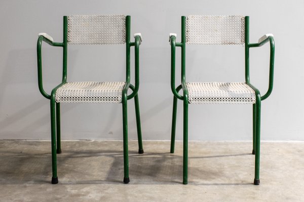 Metal Garden Armchairs, 1960s, Set of 2-LA-1359719