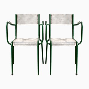 Metal Garden Armchairs, 1960s, Set of 2-LA-1359719